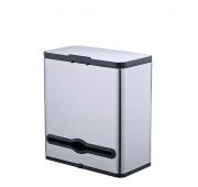 Ведро для мусора, внутр ведро, держатель б/полотенец, Foodatlas JAH-542, 4л