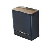 Ведро для мусора, внутр ведро, держатель б/полотенец, Foodatlas JAH-542, 4л (синий)