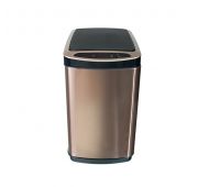 Ведро для мусора сенсорное, прямоугольное, узкое, внутр ведро, Foodatlas JAH-5311, 20 л (золотой)