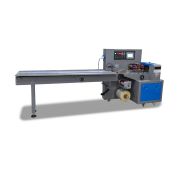 Горизонтальная упаковочная машина DXDZ-450XD (3 servo, лент. 200 мм, рег.форм., min bag L 130, H 100, трансп.попереч.запайки)