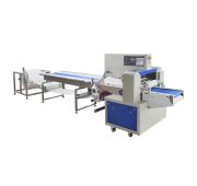 Автоматическая горизонтальная упаковочная машина DXDZ-600XD под ВПП (3 servo, лент. 250 мм, рег. форм., min bag L 130, H 120, трансп.попереч.запайки)