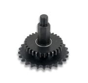 Двойная звездочка привода узла горизонтальной запайки в сборе со стойкой для DXDK-40