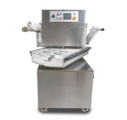 Полуавтоматический запайщик лотков ротационного типа (4 лотка,187*137*80) HVT-450R (нерж.)