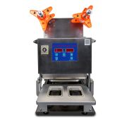 Запайщик лотков HL-95A SS (182*96*(20-55) мм, 2 лотка за цикл, счетчик, уголок надрыва пленки)